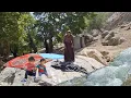 Download Lagu Nomadic Mother Mahin WASHES Blankets and Carpets in Raging River with Kids? 