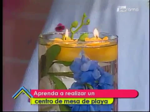 Aprenda a realizar un centro de mesa de playa