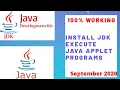 How To Install JAVA JDK Execute Applet Programs In 2020