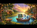 Bluey Stitch Summer Camp Day Classroom Lofi Beats Music for Study Work Peaceful Sunset Vibes