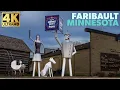 POV Drive Through Faribault MN Late Fall Midwest Scenery