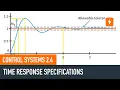 Time Response Specifications Control Systems 2 4
