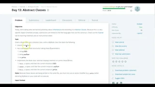 Hackerrank 30 days of code Java 8 Solution Day 13 Abstract Classes