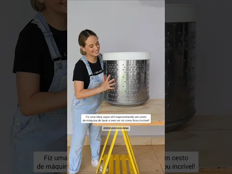 FAÇA isso com CESTO de MÁQUINA de LAVAR! DO LIXO AO LUXO