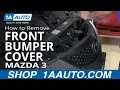 How To Remove Front Bumper Cover 03-09 Mazda 3