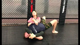 rolling jiu jitsu with an old korean friend