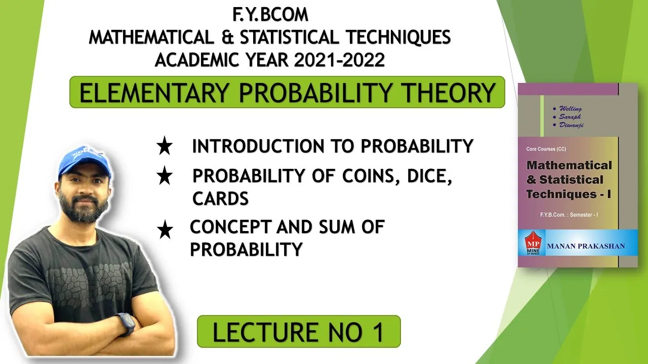 #1 Fybcom maths sem 1, Elementary Probability Theory | Siraj Shaikh |