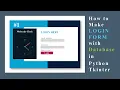 How to make Login Form with Database in Python Tkinter 1