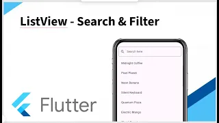 Flutter ListView with Search Filter Simple Clean UI Tutorial