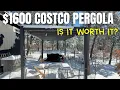 Costco Mirador Pergola Review 7 Months Later Easy Alternative to Building a Pergola