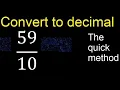 Convert to decimal How To Convert Decimals to Fractions
