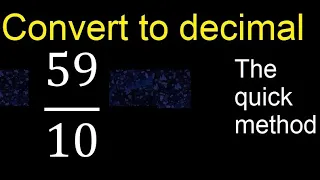 Convert to decimal How To Convert Decimals to Fractions