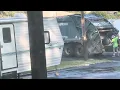 The Town of Brookhaven CCC McNeilus Garbage Truck Picking Up Trash