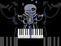 Lagu MEGALOVANIA UNDERTALE SONG ( Easy piano tutorial )