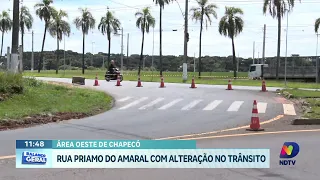 Obras de drenagem interditam via e impactam trânsito em Chapecó