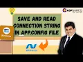 Save and read Connection String in App Config file