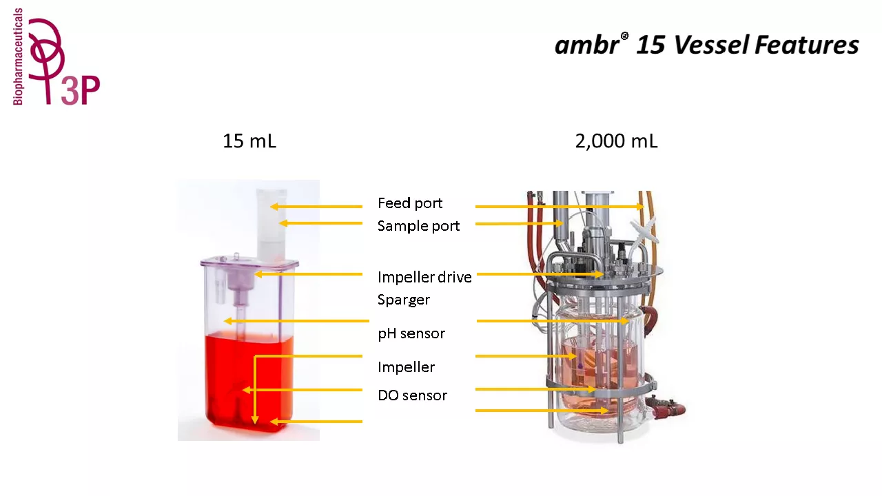 Webinar 3P Biopharmaceuticals and Sartorius: "ambr15 for cell culture process optimization"