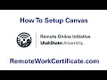 How to Set up Canvas and Navigate the Professional Program