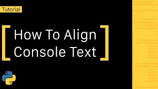 How to Justify Text with Python