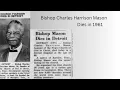 The Death Of Bishop Charles Harrison Mason