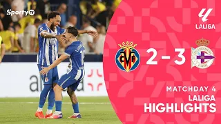 Villarreal 2-3 Deportivo de A Coruña | 26/27 | LaLiga - Game highlights | SportyTV
