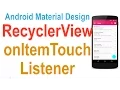 236 RecyclerView OnItemClick Part 2