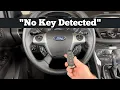 How To Start A 2013 - 2019 Ford Escape With No Key Detected