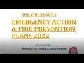 Emergency Action Plans and Fire Prevention