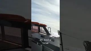 ‘We’re sailing at around 8 and a half, 8.7 knots at the moment’ #sailingyacht #sailinglife #sailing