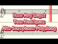 Download Lagu Ikaw Ang Sagot (Tom Rodriguez) Alto (Eb) Saxophone Playalong