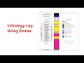Lithology Log Using Strater
