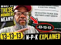 What Does 13-13-13 Mean Fertilizer Numbers Explained N-P-K Breakdown