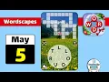 Wordscapes May 5 2021 Daily Puzzle Walkthrough