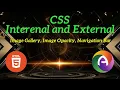 PHP Module 1 Part 16 CSS Image Gallery Image Opacity Navigation Bar hover position padding
