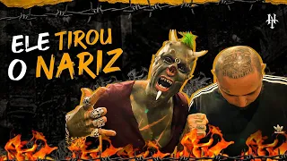 ele tirou o nariz 