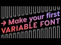 Making your first variable font in Glyphs font editor
