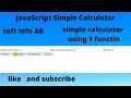 How to make simple calculator in javascript javascript calculator js 1 function calculator