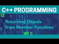 Returning Object From Member Function