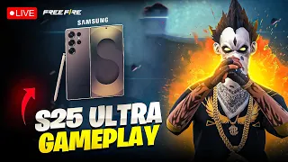 BR King Is Back🤯Dominating Top 1 Grandmaster V Badge Lobby 😤Rankpush - Free Fire Live #GalaxyS25