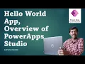 Hello World App in PowerApps Build First App Learn PowerApps studio PowerApps for Beginners