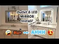 Easy DIY Outlet and LED Mirror Install