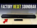 How To Factory Reset A Bose Soundbar 700 900 500 300