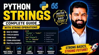 Python String Tutorial String Operations Explained with Examples