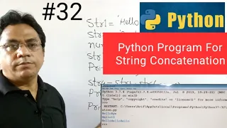 Python Program for String Concatenation String Concatenation in Python Python tutorial in Hindi