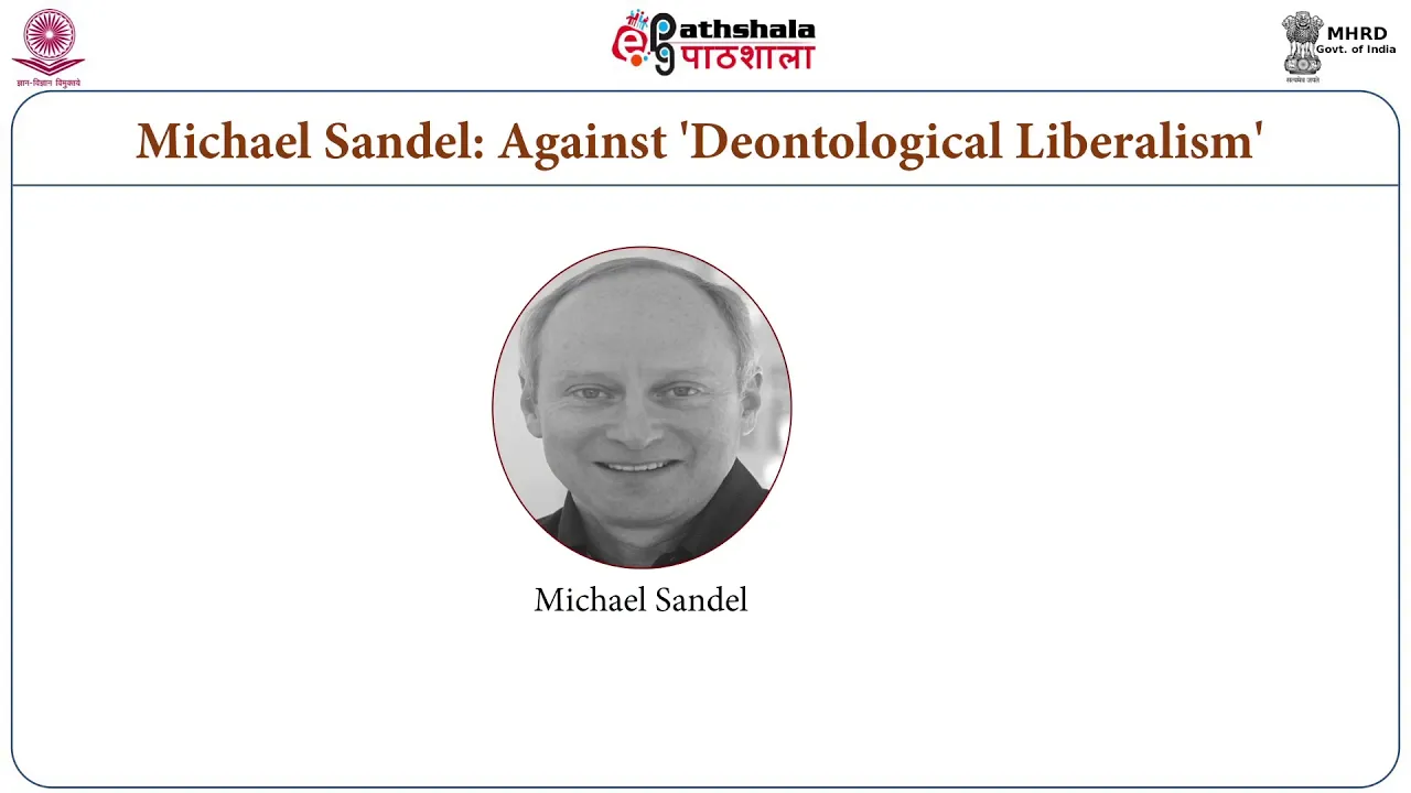 M-08. The Communitarian Critique of Western Liberalism with Special Reference to Sandel and Walzer