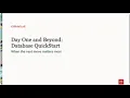 Day One and Beyond - Season 3 OCI Database Quick start