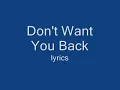 Don't want you back - Backstreet boys