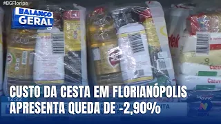 Cesta básica em Florianópolis tem queda de 2,9% e tomate recua 23%