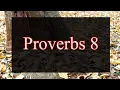 A reading of Proverbs 8 from the New Living Translation