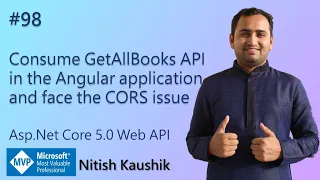 Consume GetAllBooks API in the Angular application and face the CORS issue Asp Net Core Web API